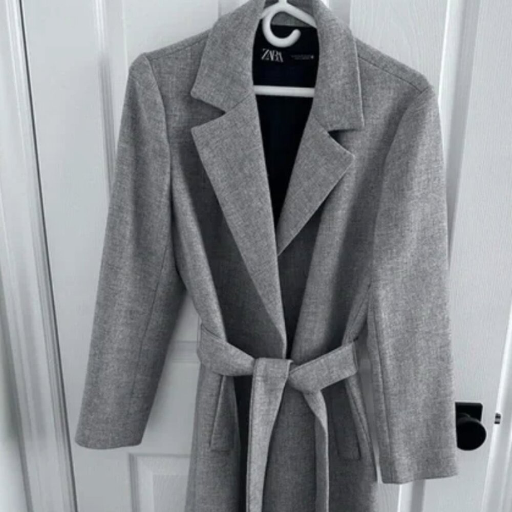 Zara Grey Pea Coat
